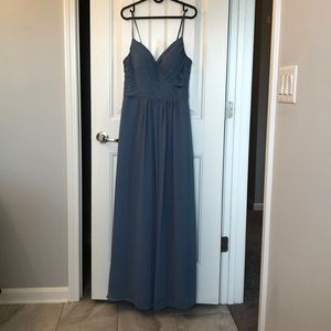 Bill Levkoff Slate floor length dress